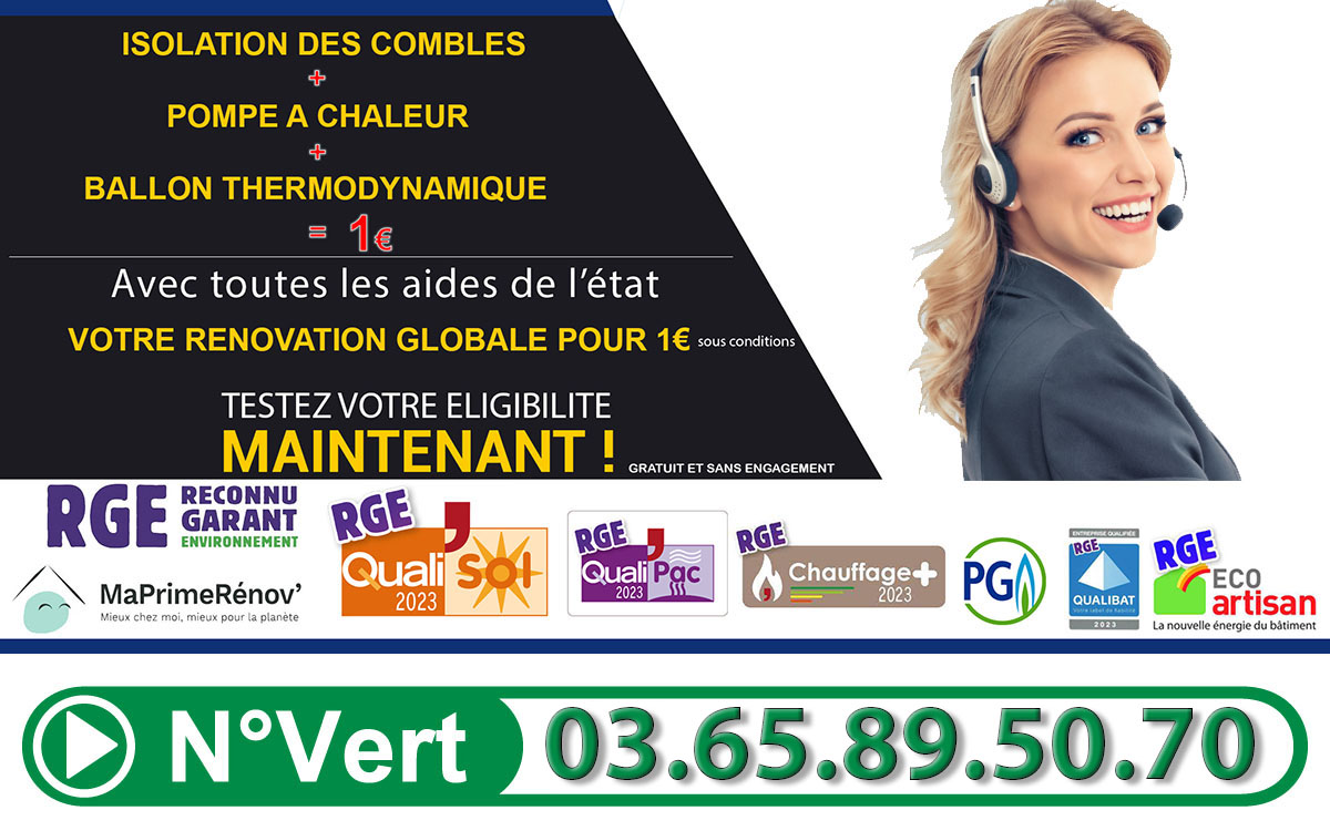 Isolation des combles 1 euro Fresnoy les Roye 80700